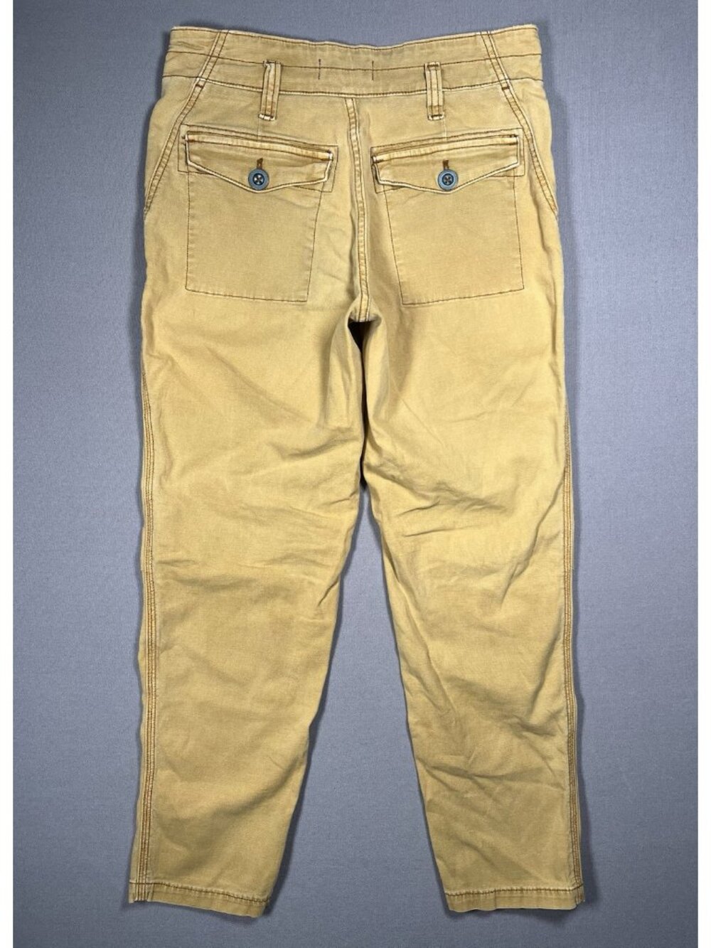 Anthropologie The Wanderer Utility Stretch Tan Yellow Pants - Women Size 27 X 27 - Picture 10 of 16